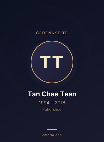 Gedenkportrait von Tan Chee Tean
