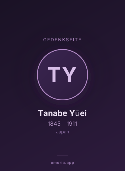 Gedenkportrait von Tanabe Yūei