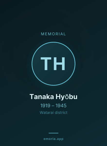 Memorial portrait of Tanaka Hyōbu