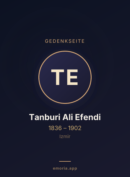 Gedenkportrait von Tanburi Ali Efendi