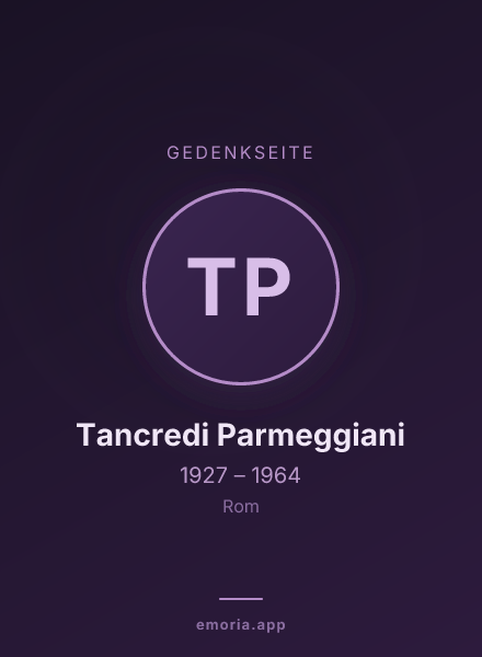 Gedenkportrait von Tancredi Parmeggiani