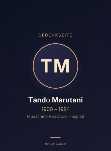 Gedenkportrait von Tandō Marutani