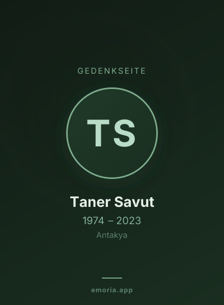 Gedenkportrait von Taner Savut