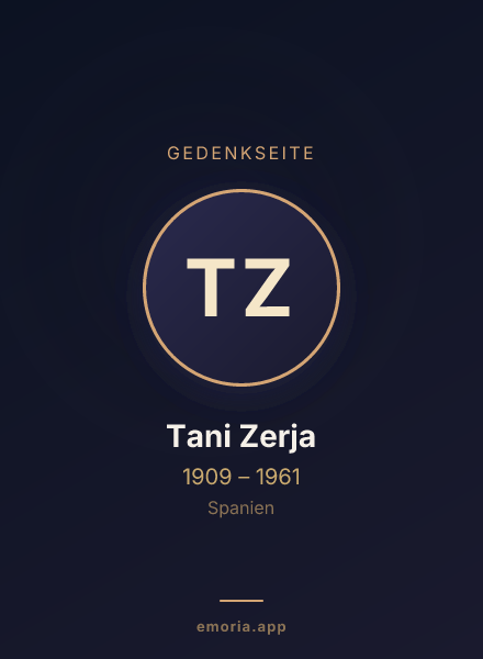 Gedenkportrait von Tani Zerja