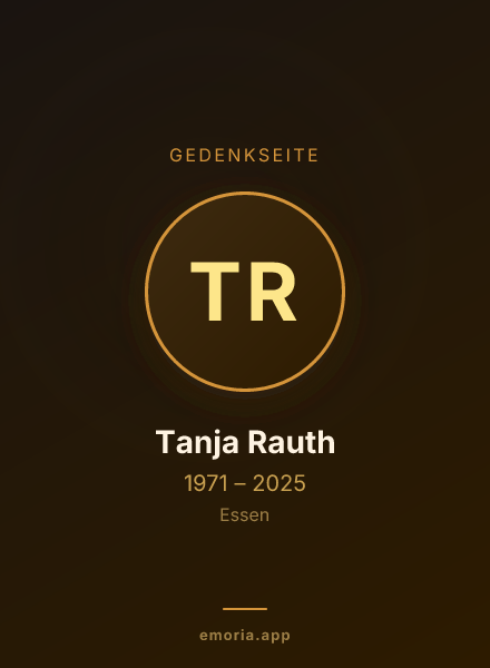 Gedenkportrait von Tanja Rauth