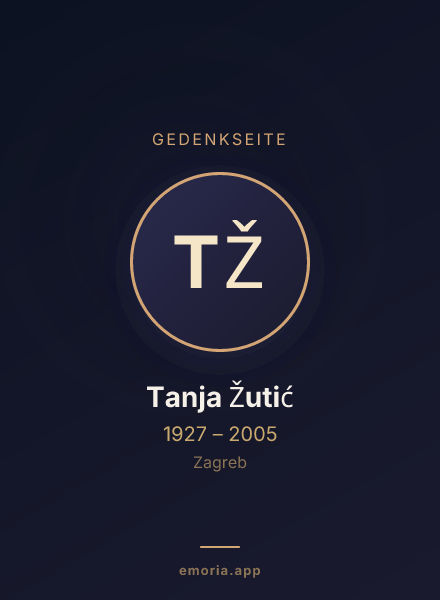 Gedenkportrait von Tanja Žutić