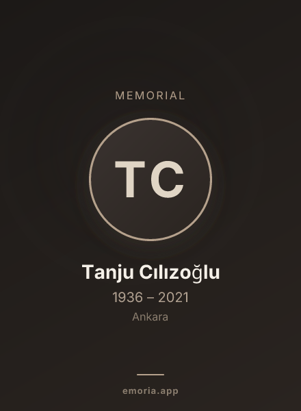 Memorial portrait of Tanju Cılızoğlu