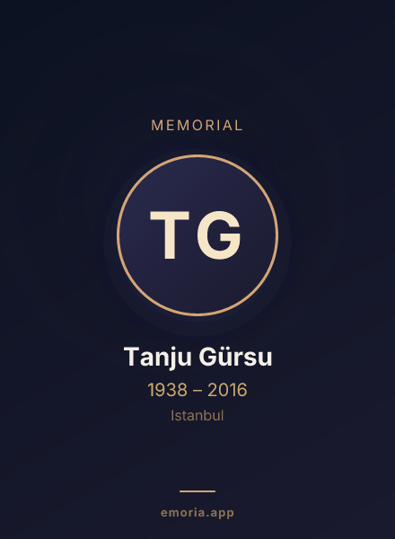 Memorial portrait of Tanju Gürsu