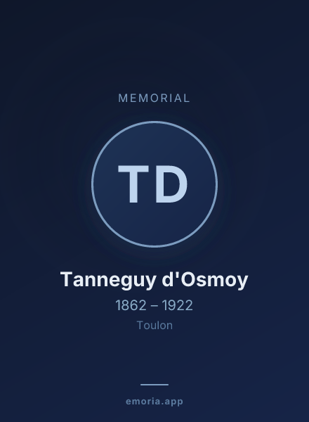 Memorial portrait of Tanneguy d'Osmoy