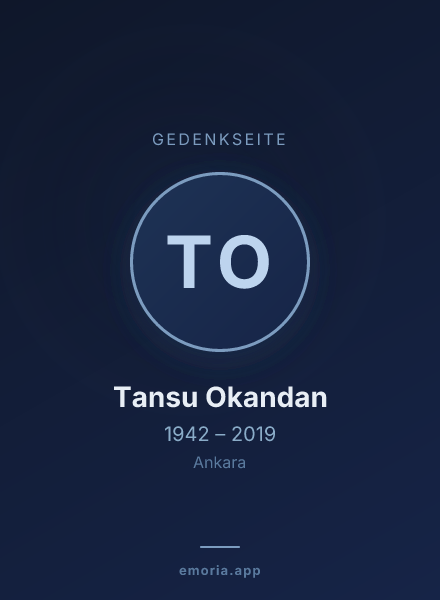 Gedenkportrait von Tansu Okandan