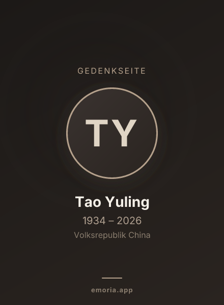 Gedenkportrait von Tao Yuling