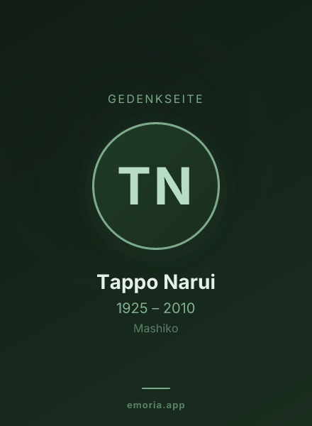 Gedenkportrait von Tappo Narui
