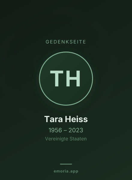 Gedenkportrait von Tara Heiss