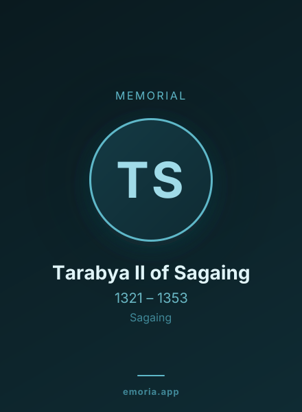 Memorial portrait of Tarabya II of Sagaing