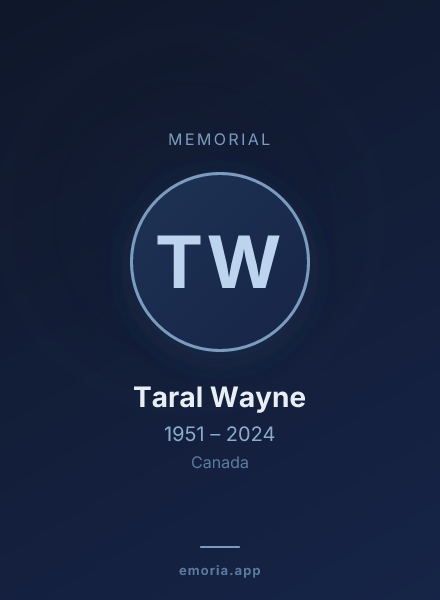Memorial portrait of Taral Wayne