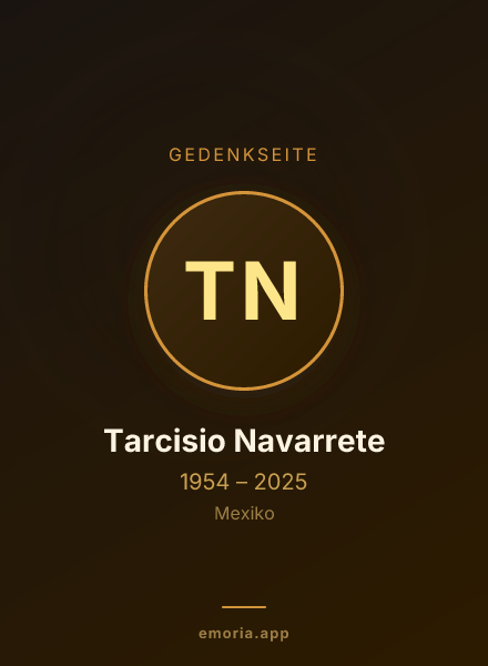 Gedenkportrait von Tarcisio Navarrete
