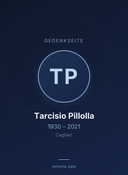 Gedenkportrait von Tarcisio Pillolla