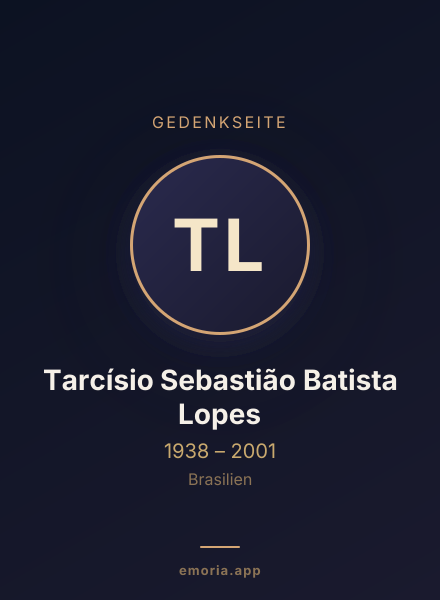 Gedenkportrait von Tarcísio Sebastião Batista Lopes