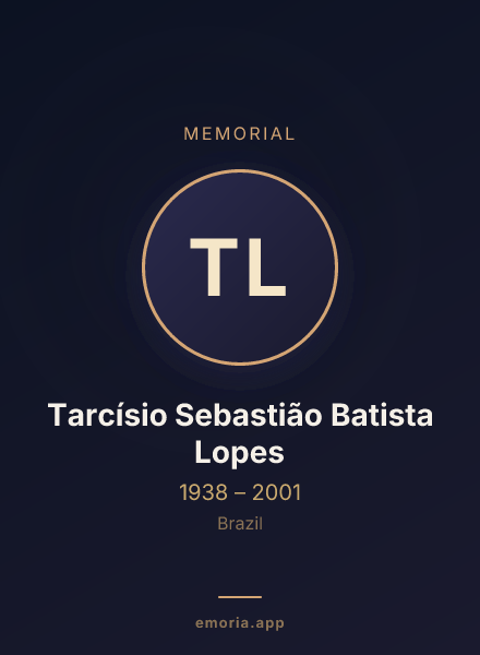 Memorial portrait of Tarcísio Sebastião Batista Lopes