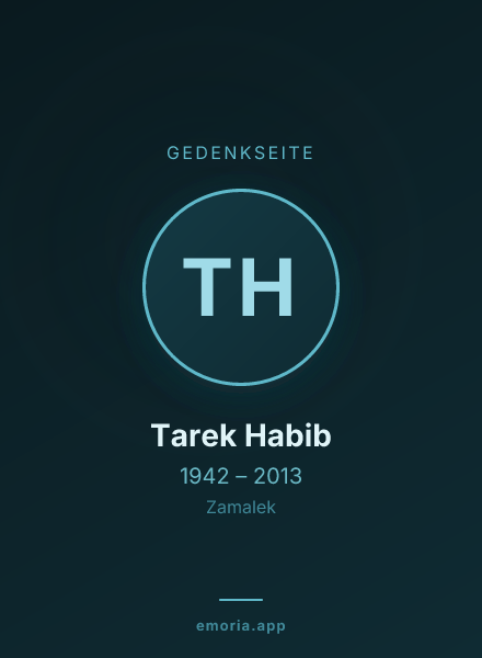Gedenkportrait von Tarek Habib