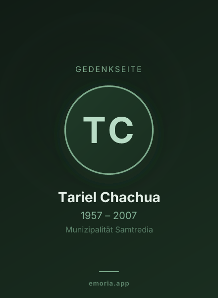 Gedenkportrait von Tariel Chachua
