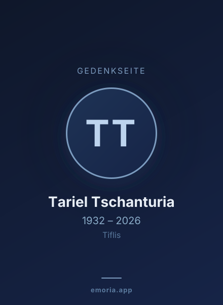 Gedenkportrait von Tariel Tschanturia