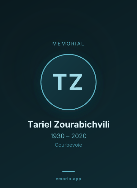 Memorial portrait of Tariel Zourabichvili