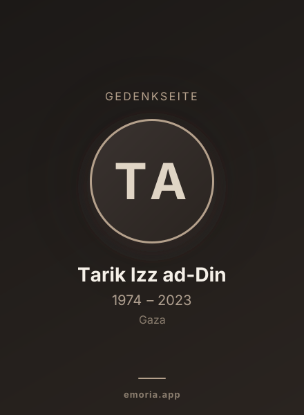 Gedenkportrait von Tarik Izz ad-Din