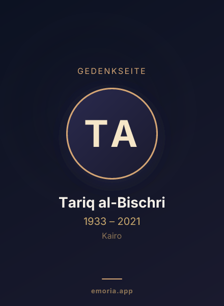 Gedenkportrait von Tariq al-Bischri