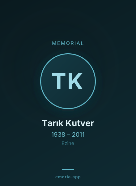 Memorial portrait of Tarık Kutver
