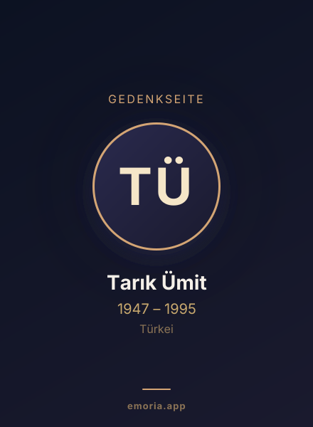 Gedenkportrait von Tarık Ümit