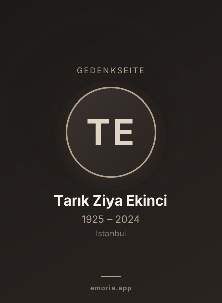 Gedenkportrait von Tarık Ziya Ekinci