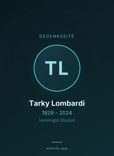 Gedenkportrait von Tarky Lombardi