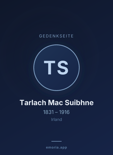 Gedenkportrait von Tarlach Mac Suibhne