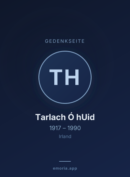 Gedenkportrait von Tarlach Ó hUid