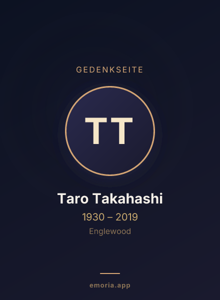 Gedenkportrait von Taro Takahashi