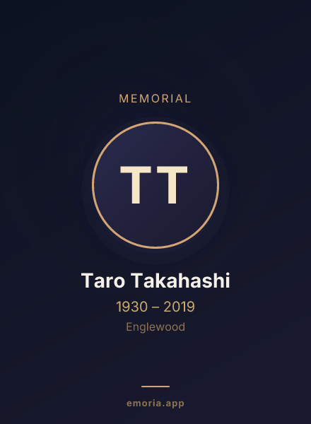 Memorial portrait of Taro Takahashi