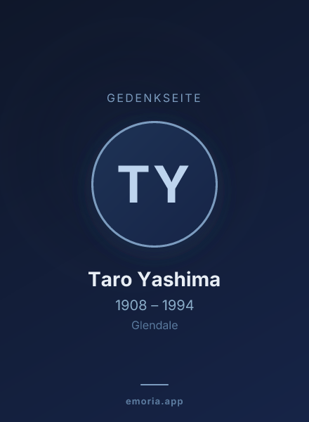 Gedenkportrait von Taro Yashima