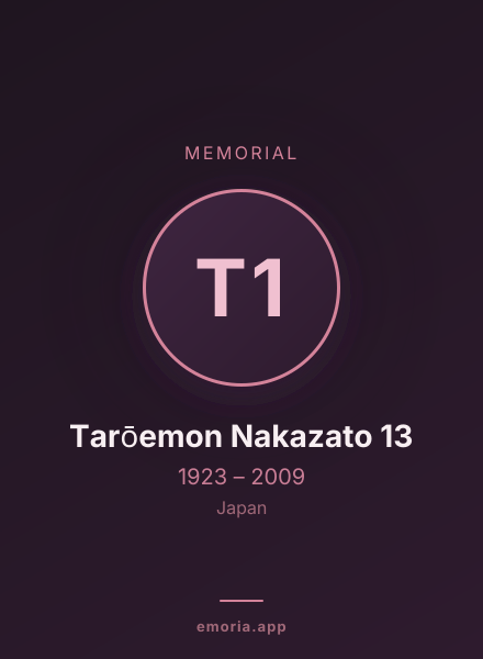 Memorial portrait of Tarōemon Nakazato 13