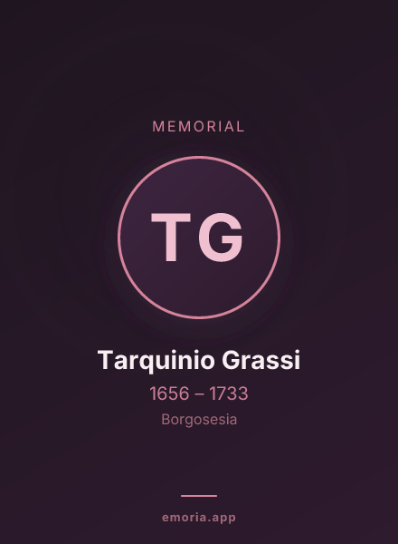 Memorial portrait of Tarquinio Grassi