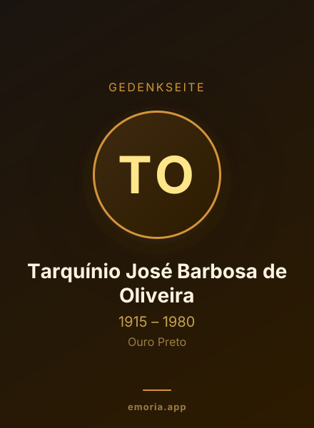 Gedenkportrait von Tarquínio José Barbosa de Oliveira