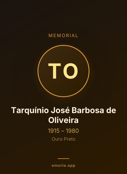 Memorial portrait of Tarquínio José Barbosa de Oliveira