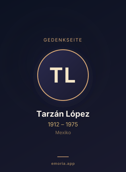 Gedenkportrait von Tarzán López
