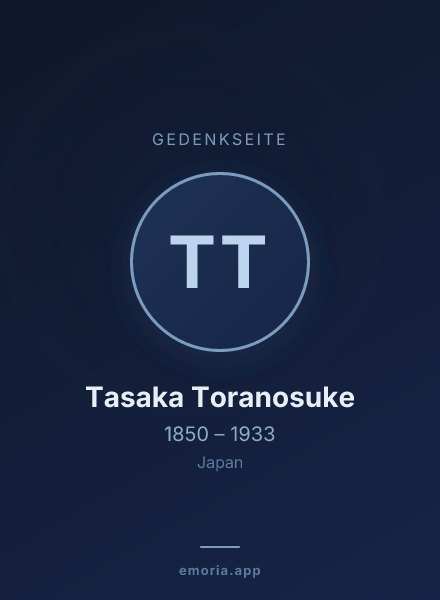 Gedenkportrait von Tasaka Toranosuke