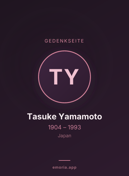Gedenkportrait von Tasuke Yamamoto