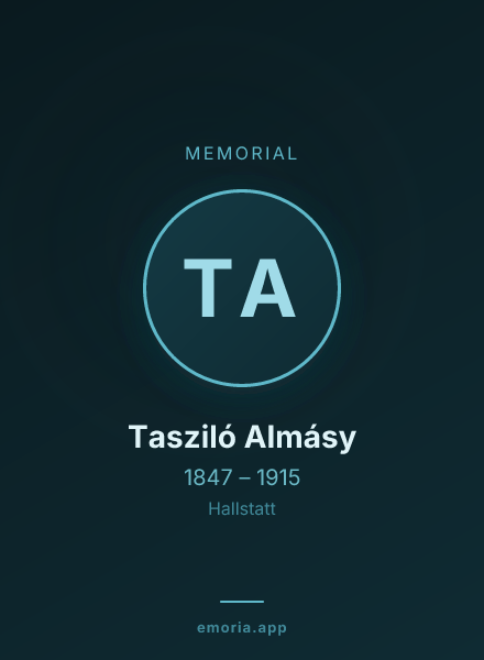 Memorial portrait of Tasziló Almásy