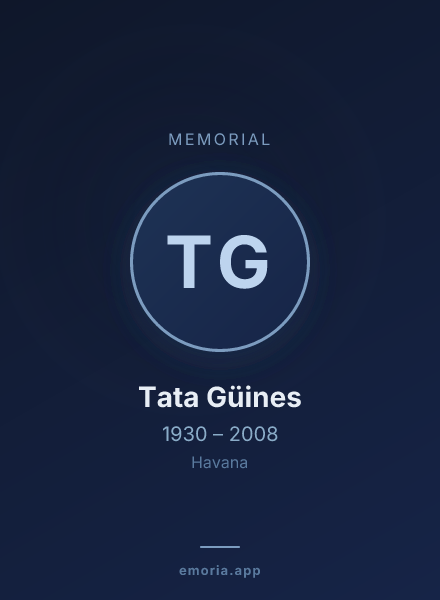 Memorial portrait of Tata Güines