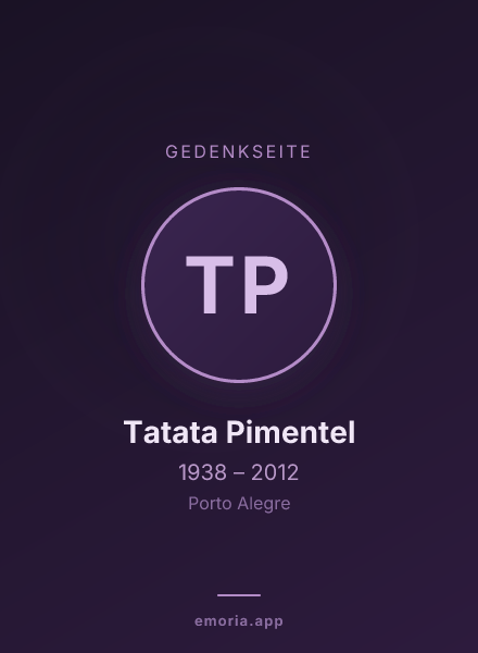 Gedenkportrait von Tatata Pimentel