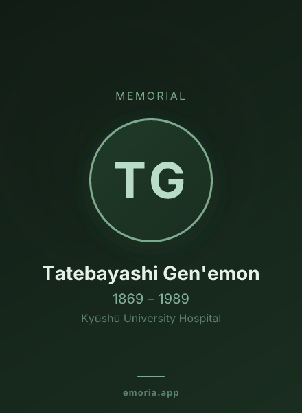 Memorial portrait of Tatebayashi Gen'emon