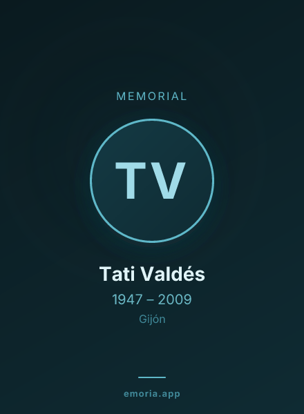 Memorial portrait of Tati Valdés